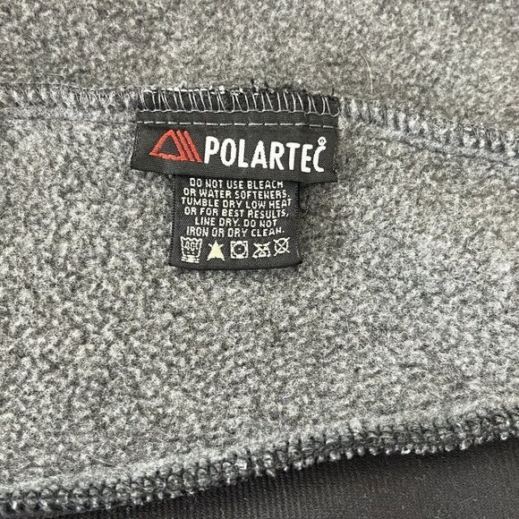 Eddie Bauer Ebtek Men Large Full Zip Fleece Vest Gray Polartec Vintage Gorpcore - Picture 5 of 12